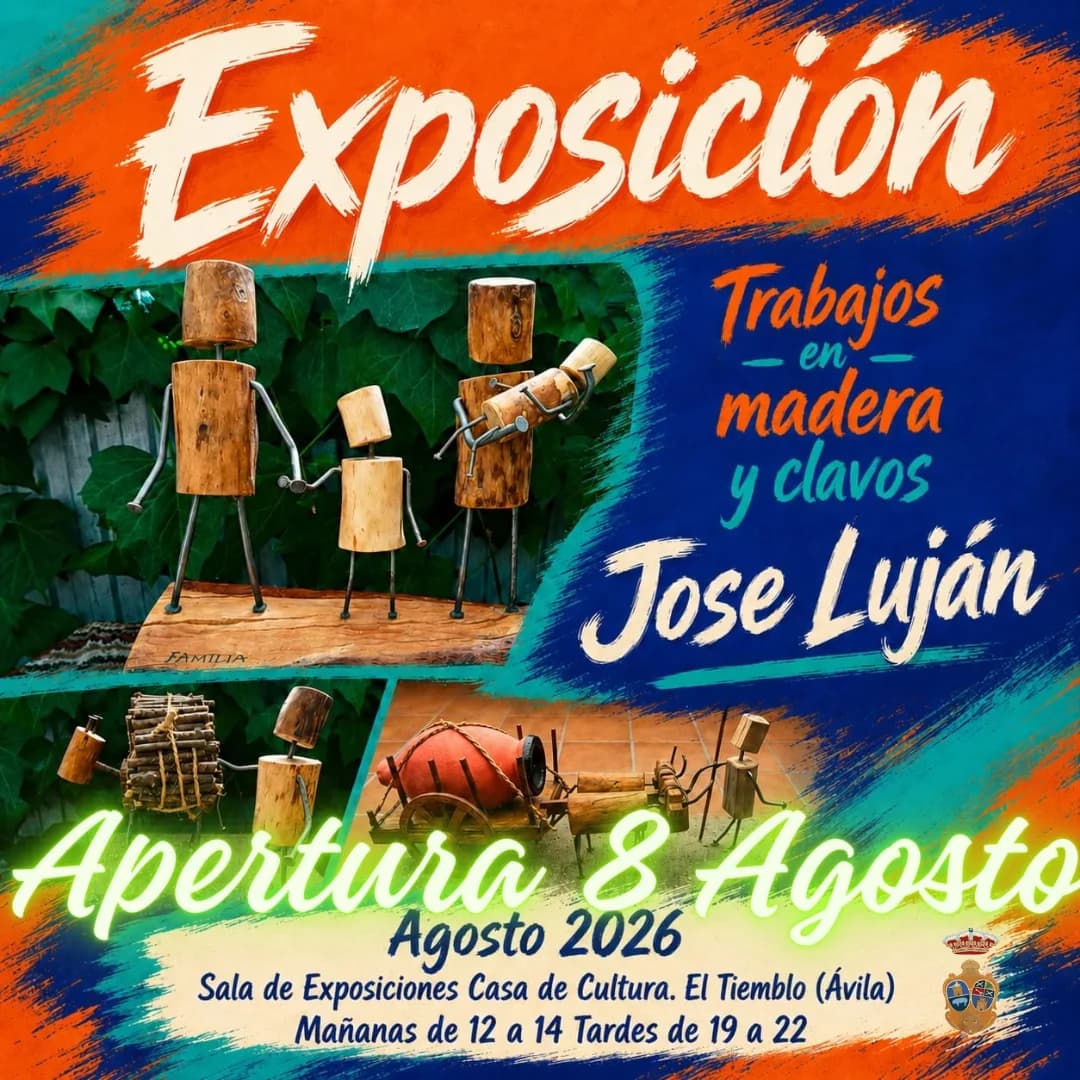 Últimos días para visitar la exposición de trabajos en madera y clavos de José Luján