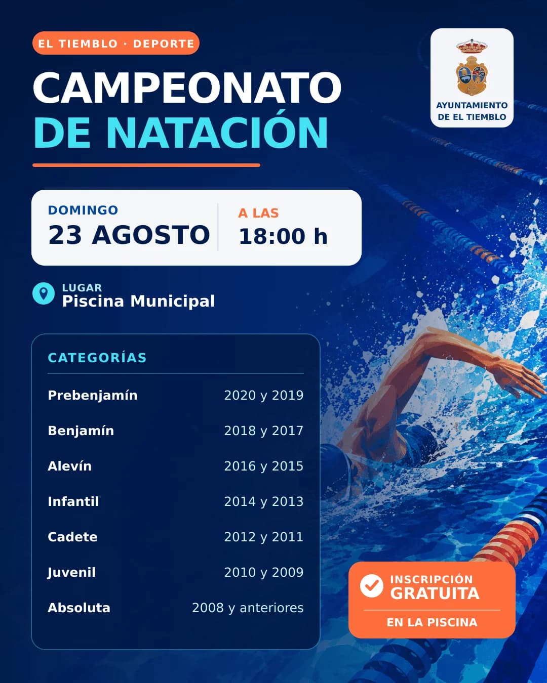 🏊♀️ CAMPEONATO DE NATACIÓN